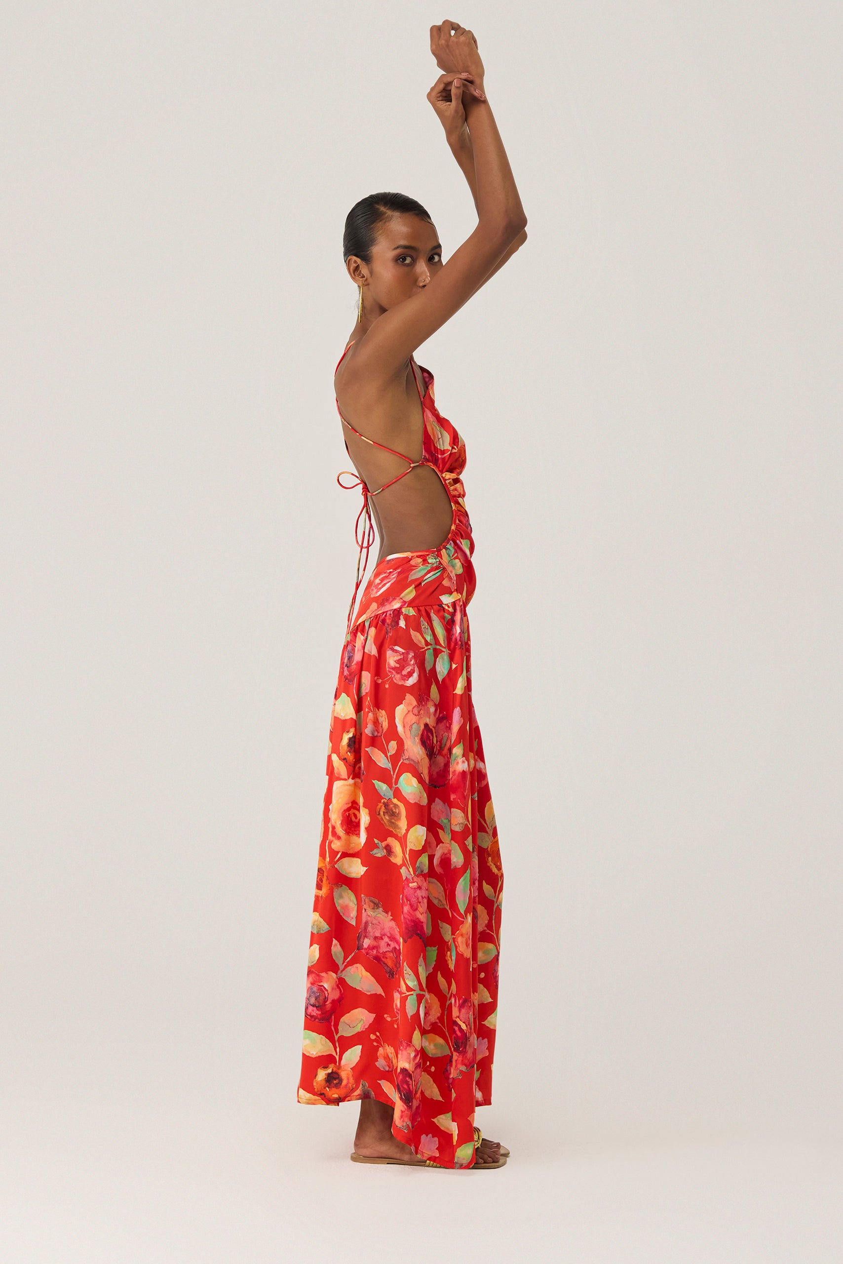 Watercolour Bloom Sleeveless Dress