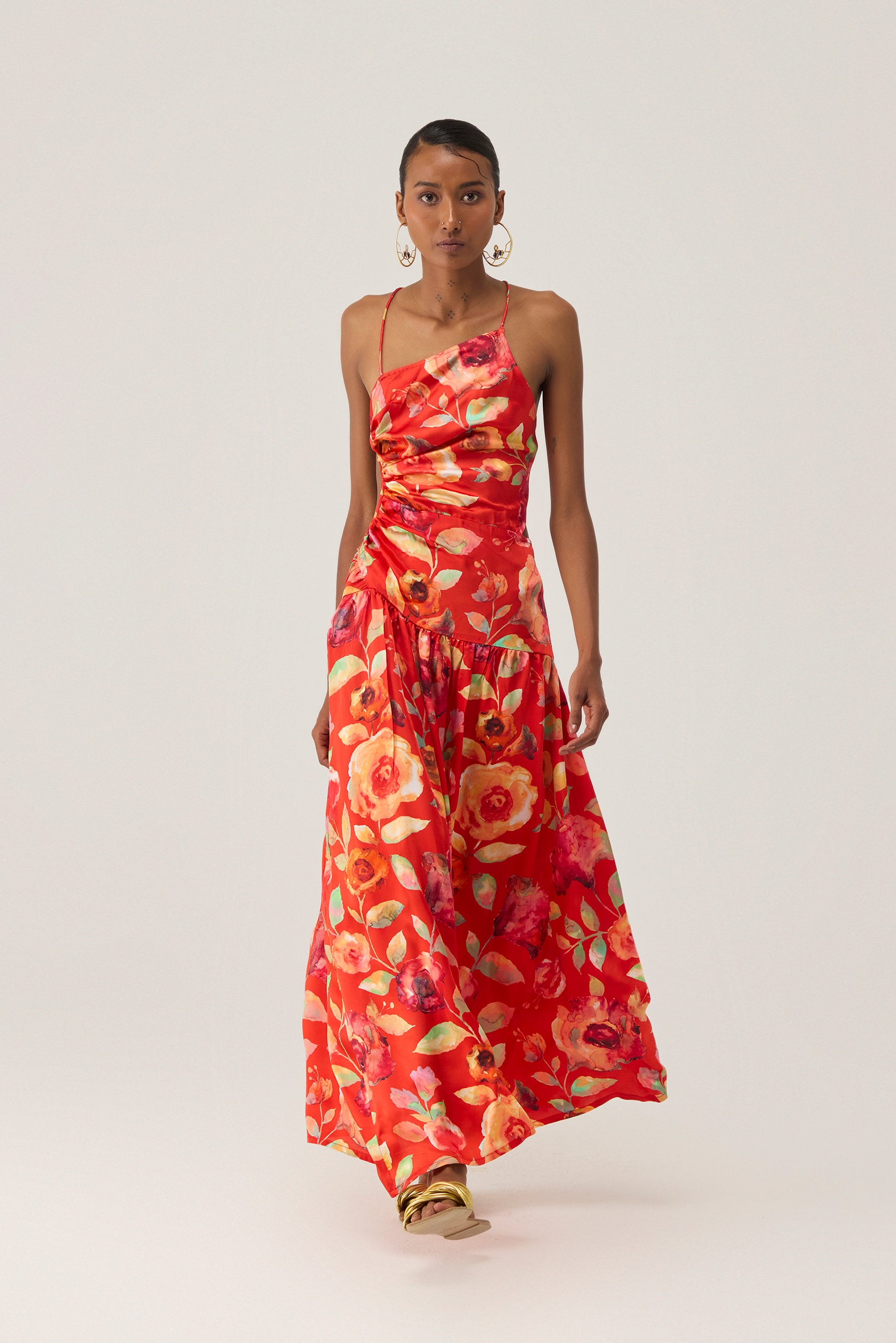 Watercolour Bloom Sleeveless Dress
