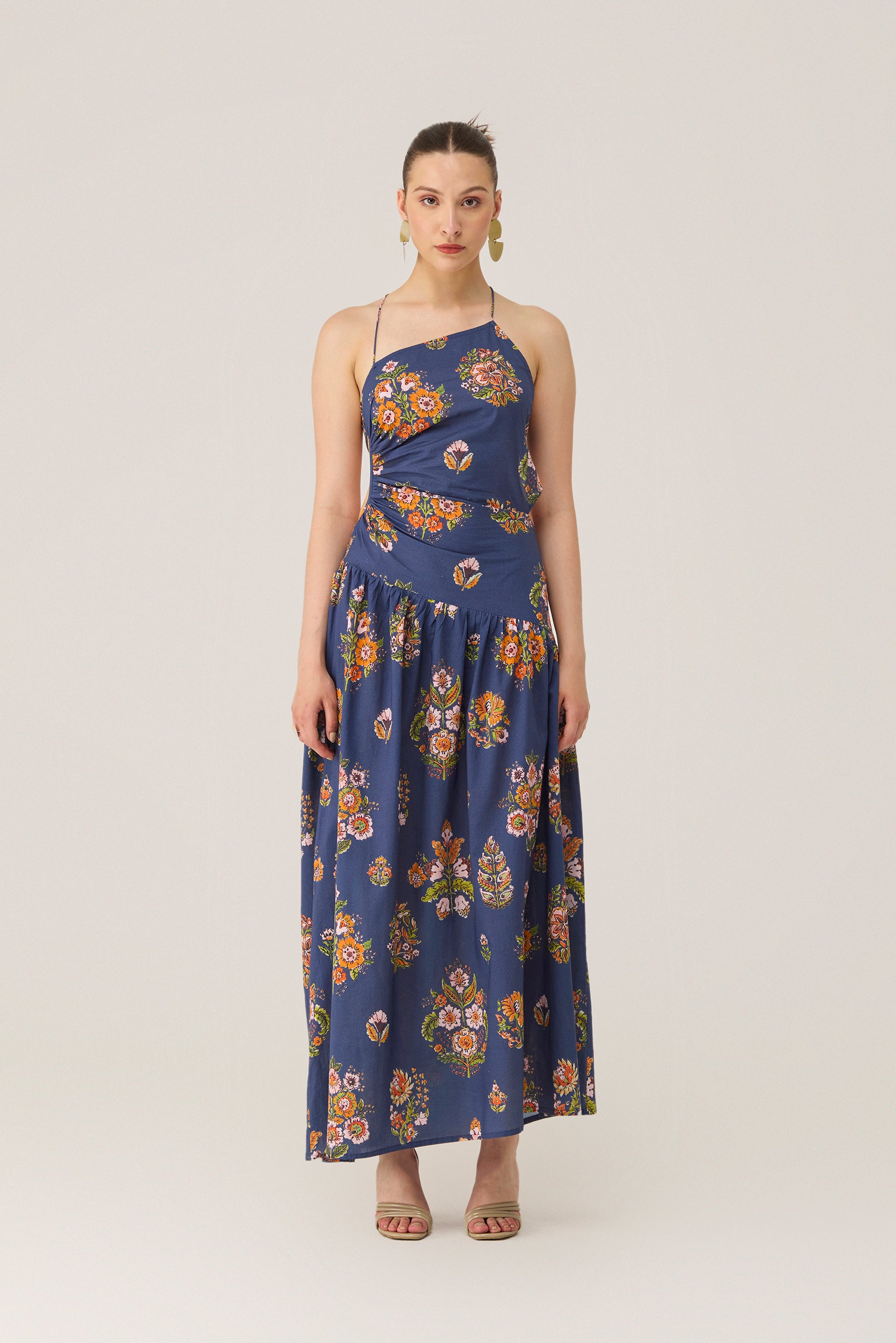 Midnight Floral Sleeveless Dress