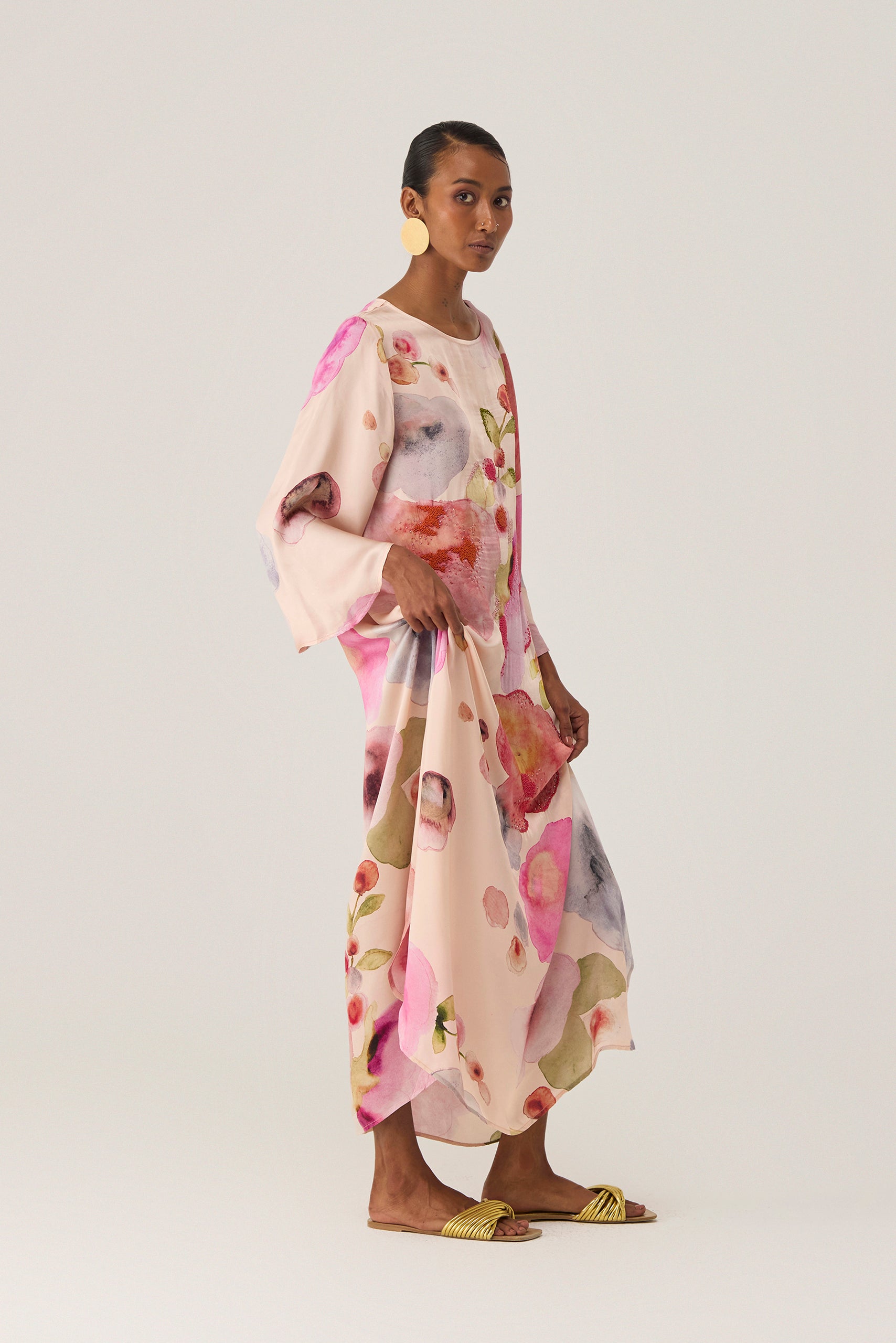 Californian Poppies Kaftan Dress