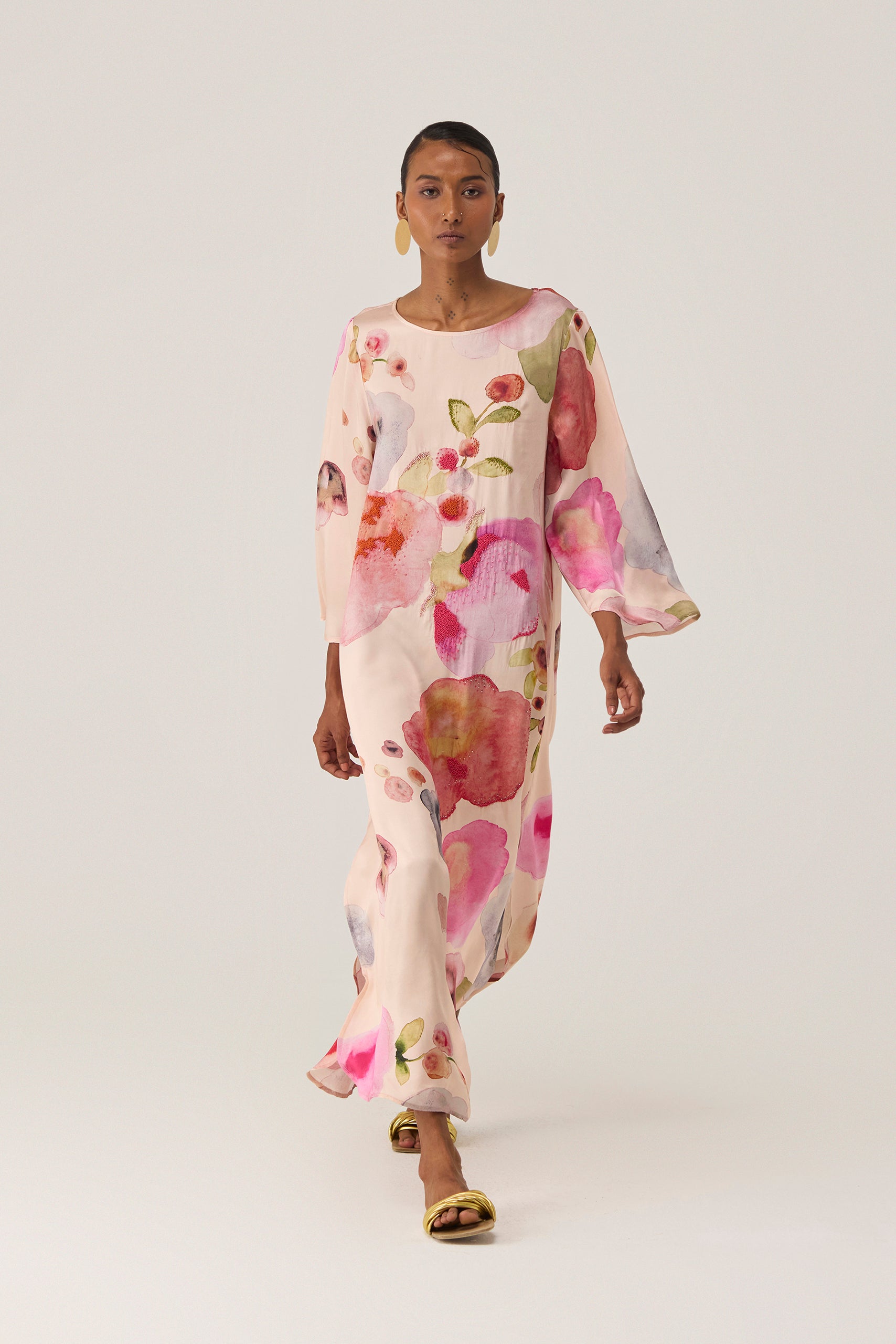 Californian Poppies Kaftan Dress
