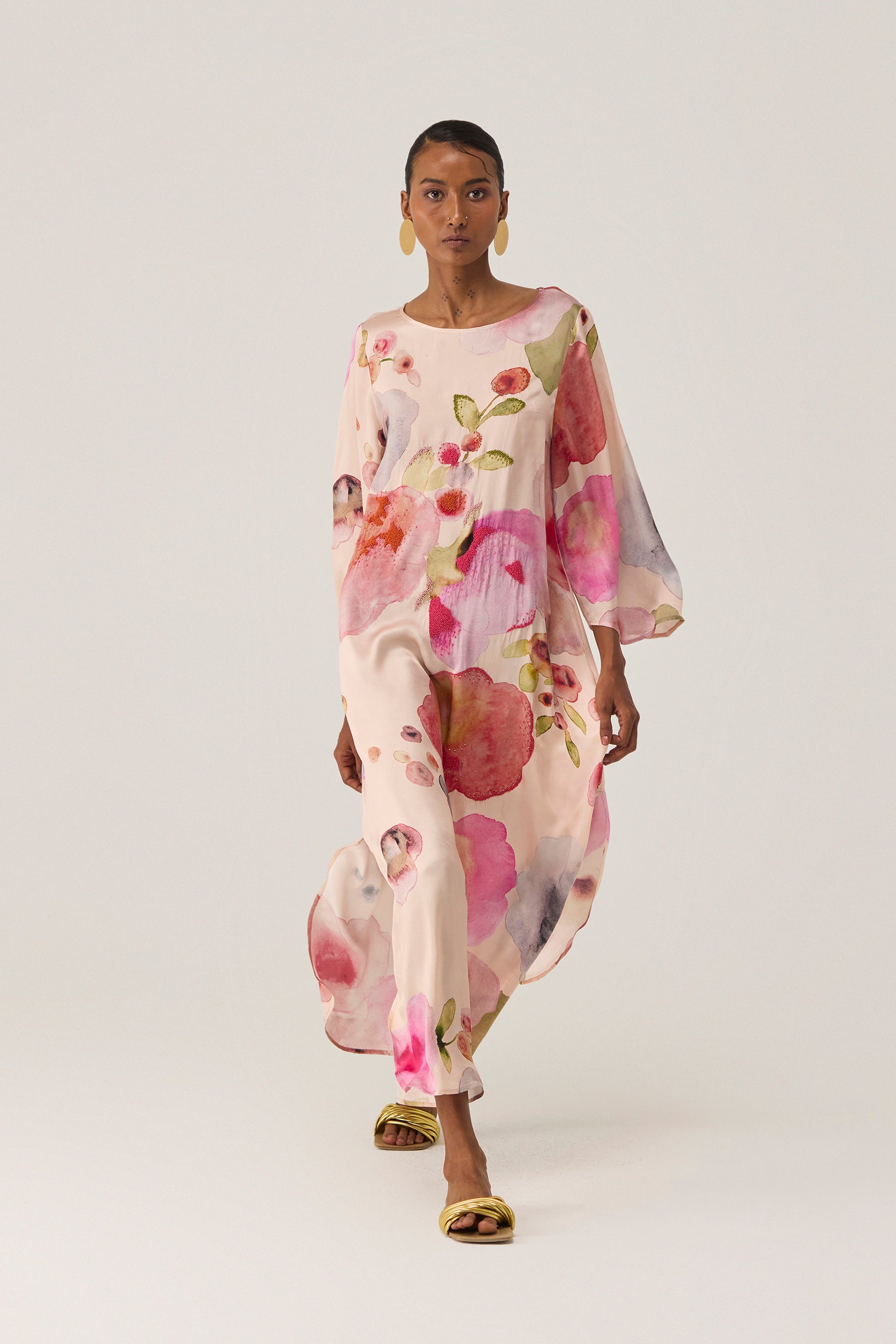 Californian Poppies Kaftan Dress