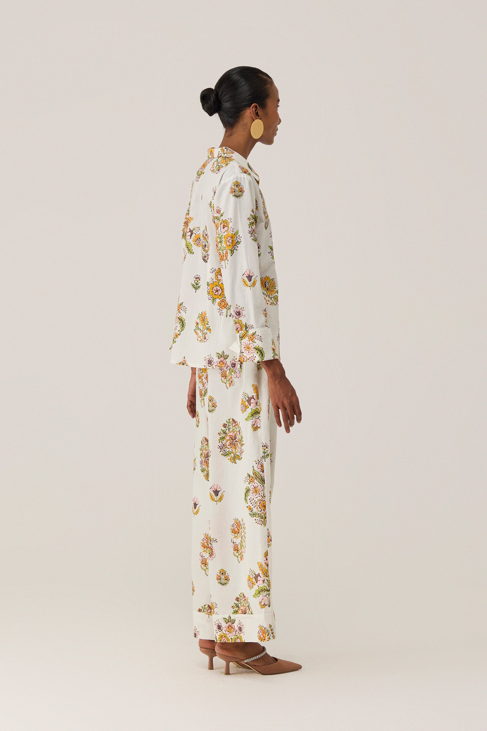 Off-White Botanical Bliss Grommet Top