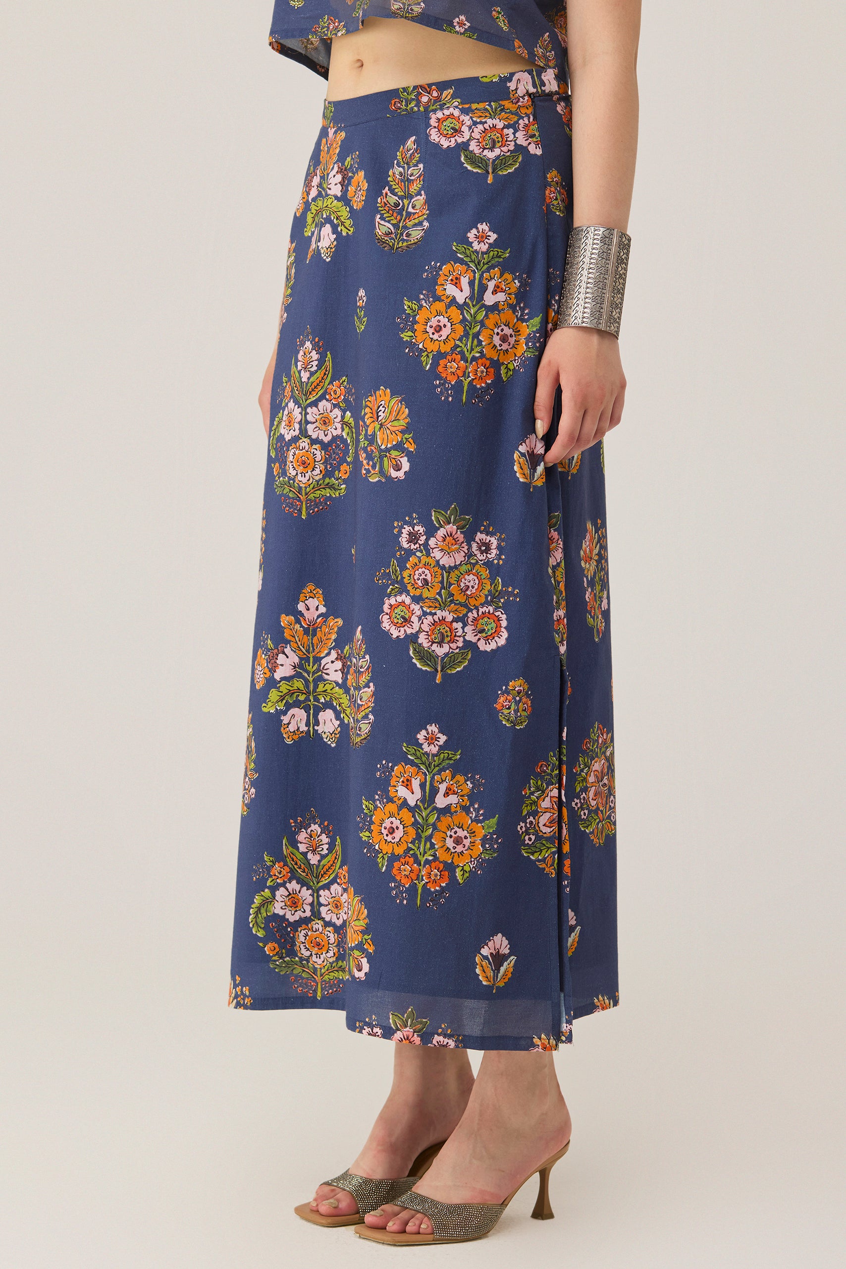 Midnight Floral Skirt