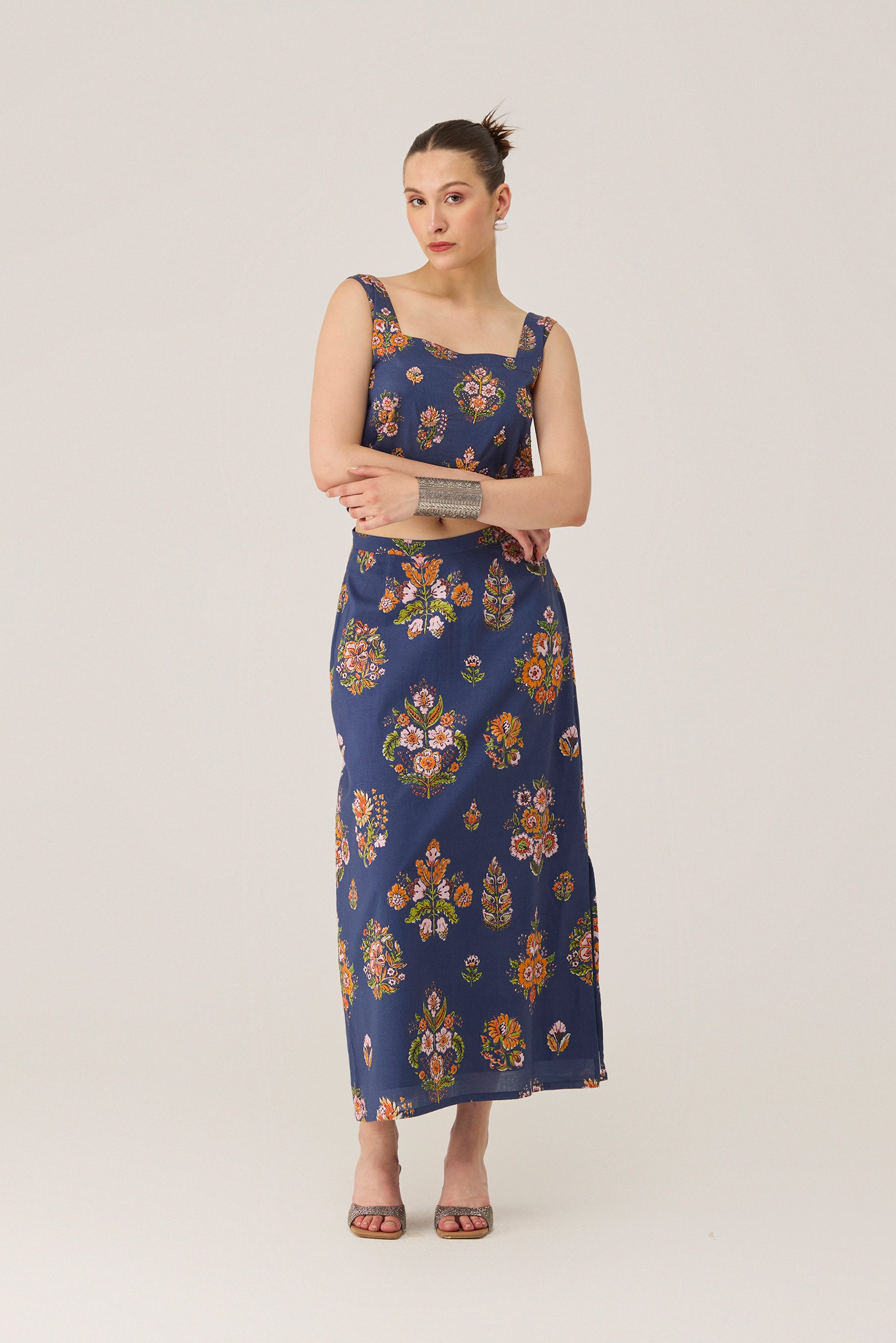 Midnight Floral Skirt