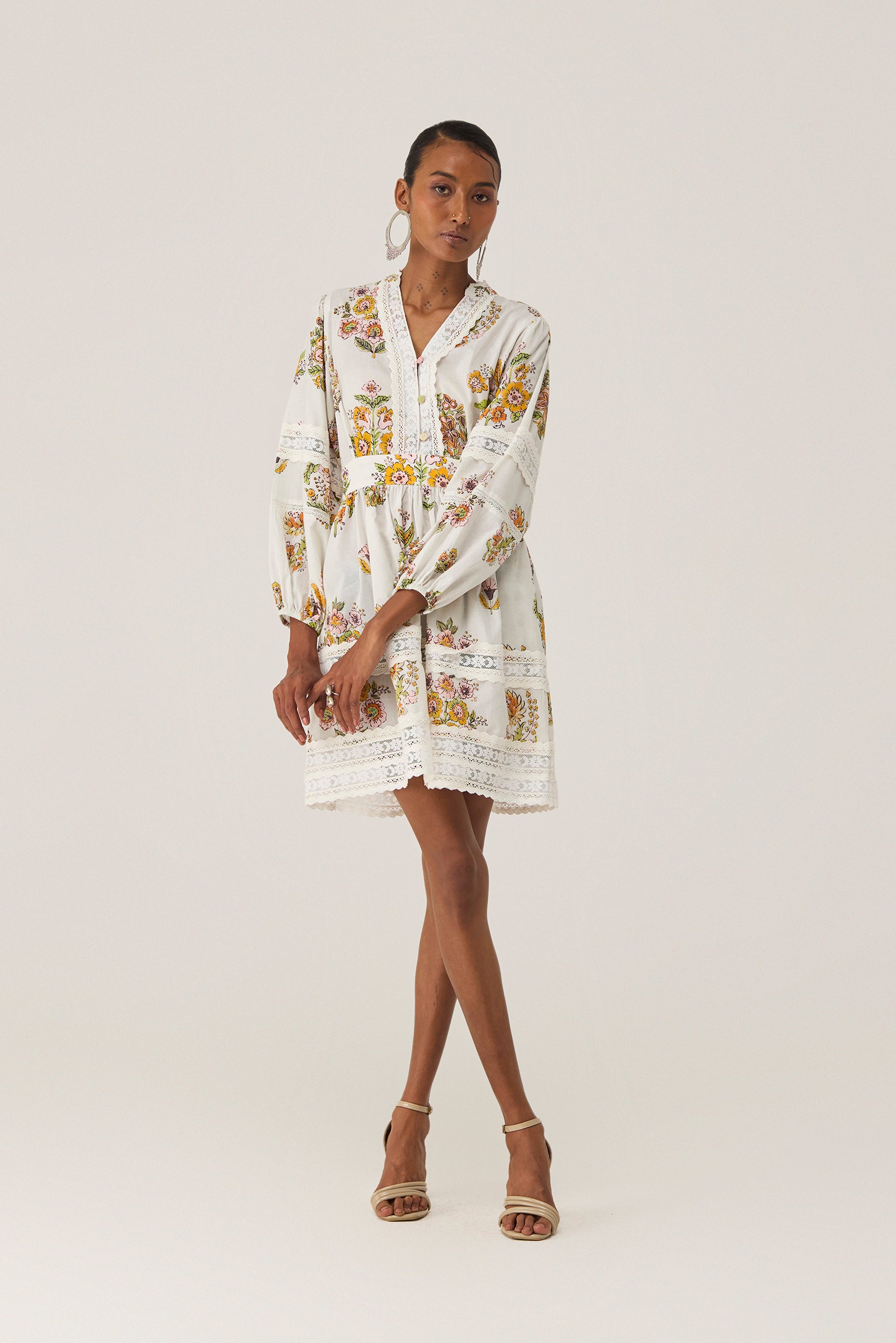 Off-White Botanical Bliss Mini Dress