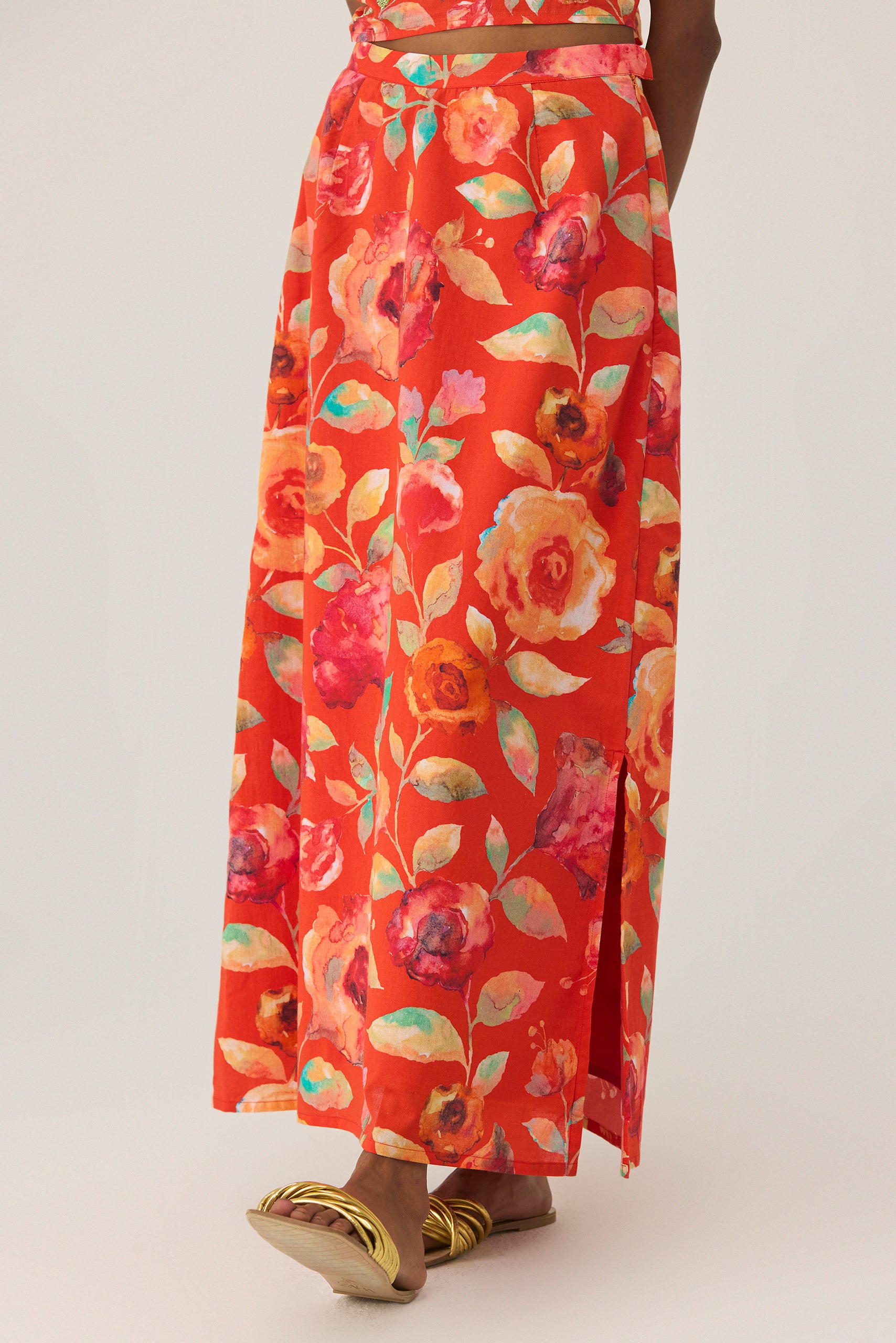 Watercolour Bloom Skirt