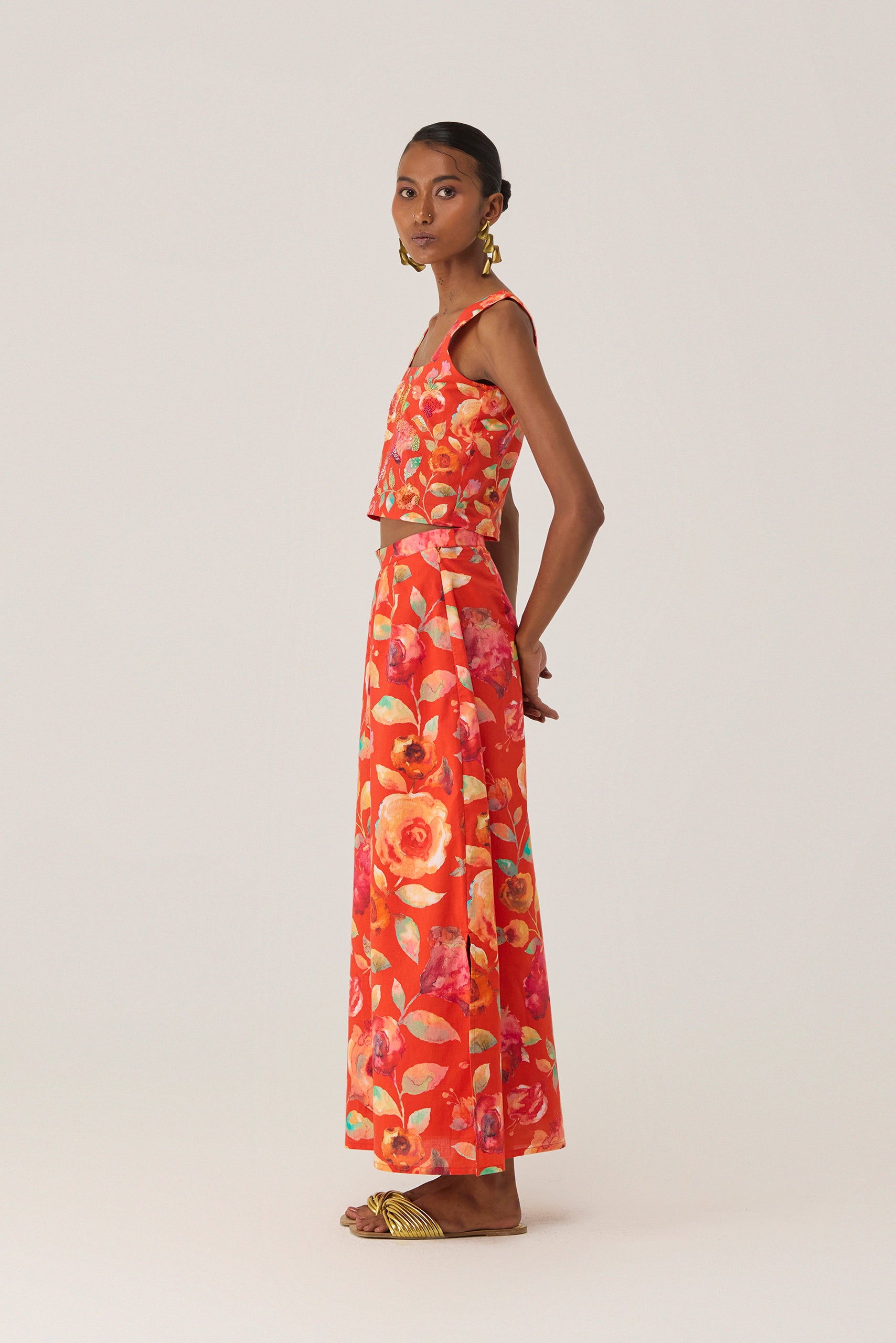 Watercolour Bloom Skirt