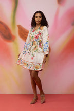 Wildflower Poplin Dress with Border