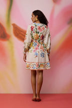 Wildflower Poplin Dress with Border