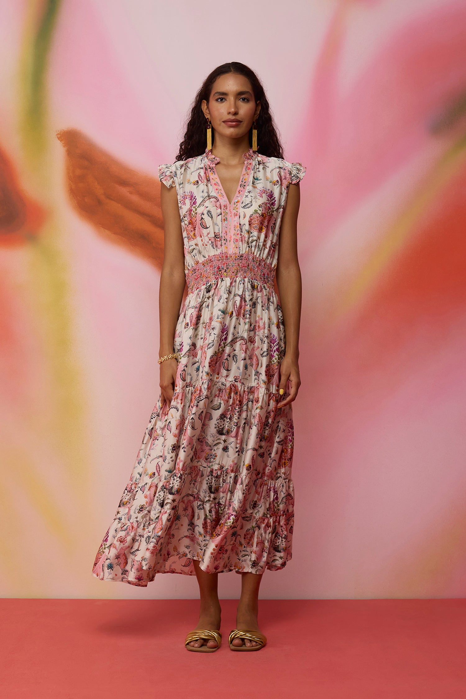 Paisley Parisian Tiered Maxi Dress