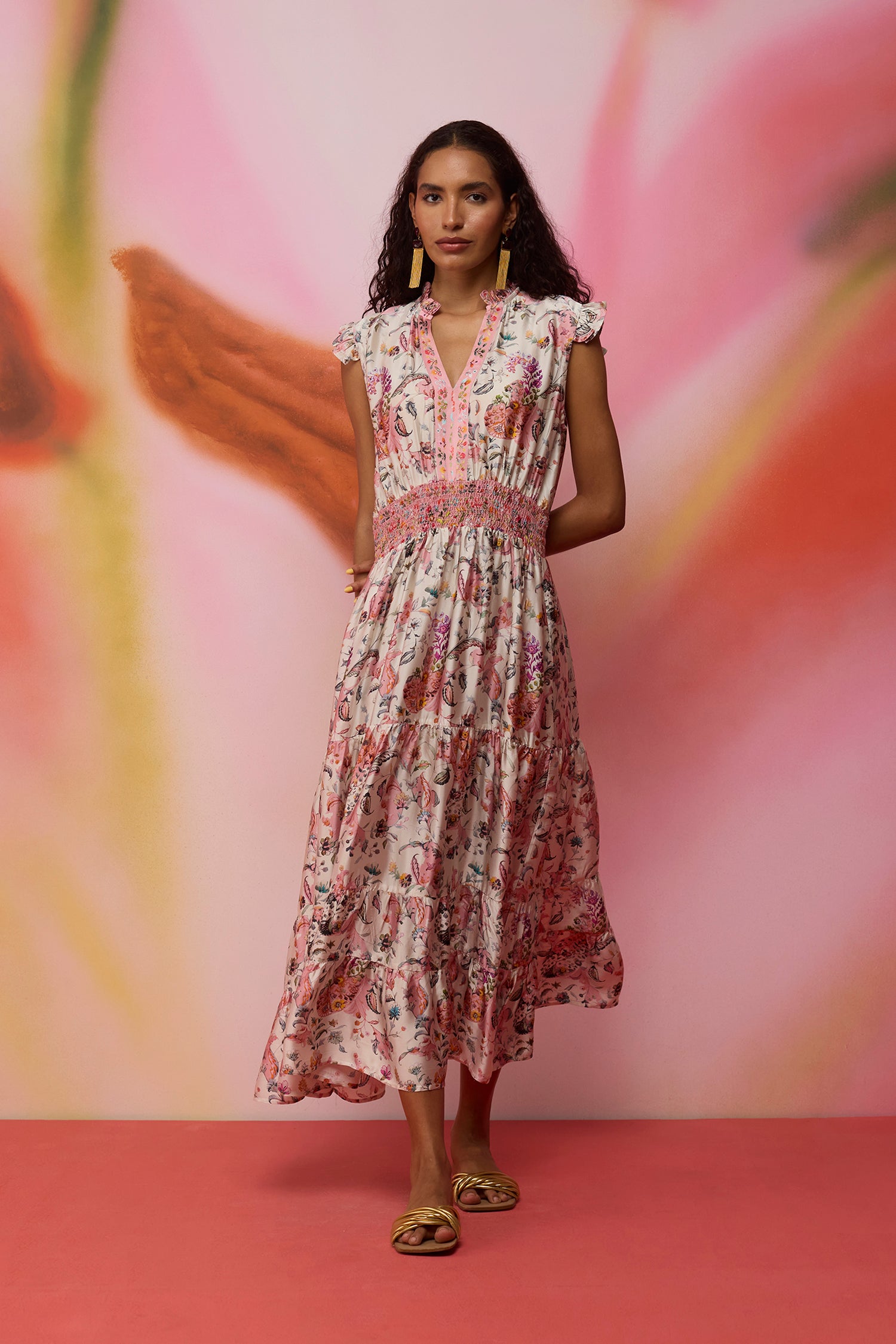 Paisley Parisian Tiered Maxi Dress