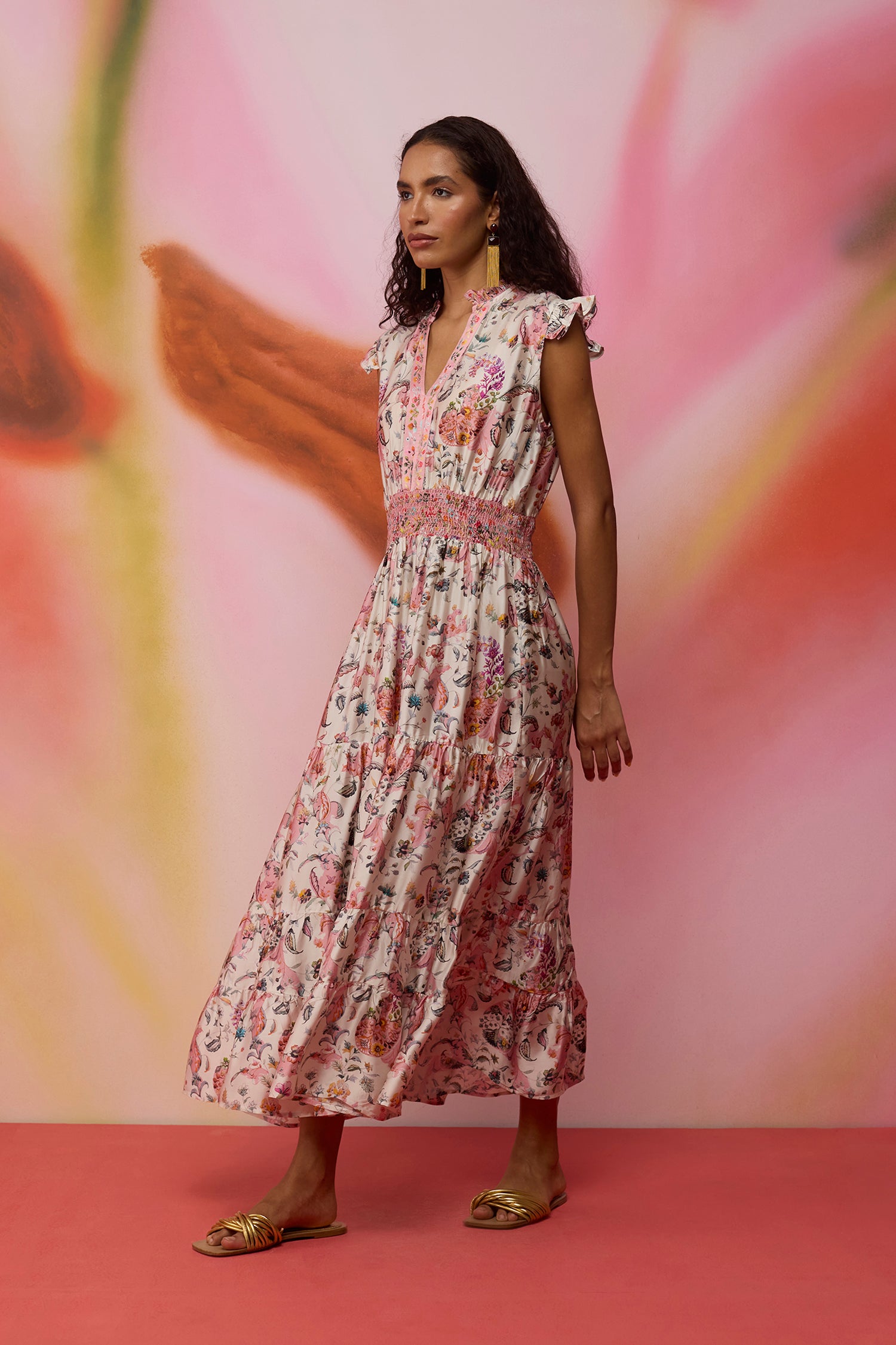 Paisley Parisian Tiered Maxi Dress