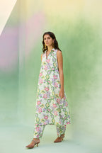 Ivory Floral Ikat Co-ord Set