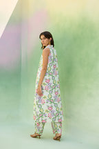 Ivory Floral Ikat Co-ord Set