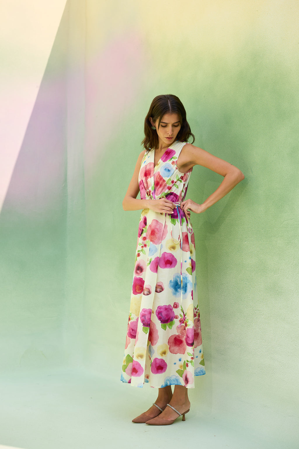 Californian Poppies Wrap Dress