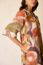 Brushstroke Mini Shift Dress