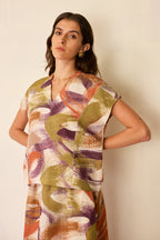 Geometric Brushstroke Co-ord Set