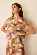 Geometric Brushstroke Co-ord Set