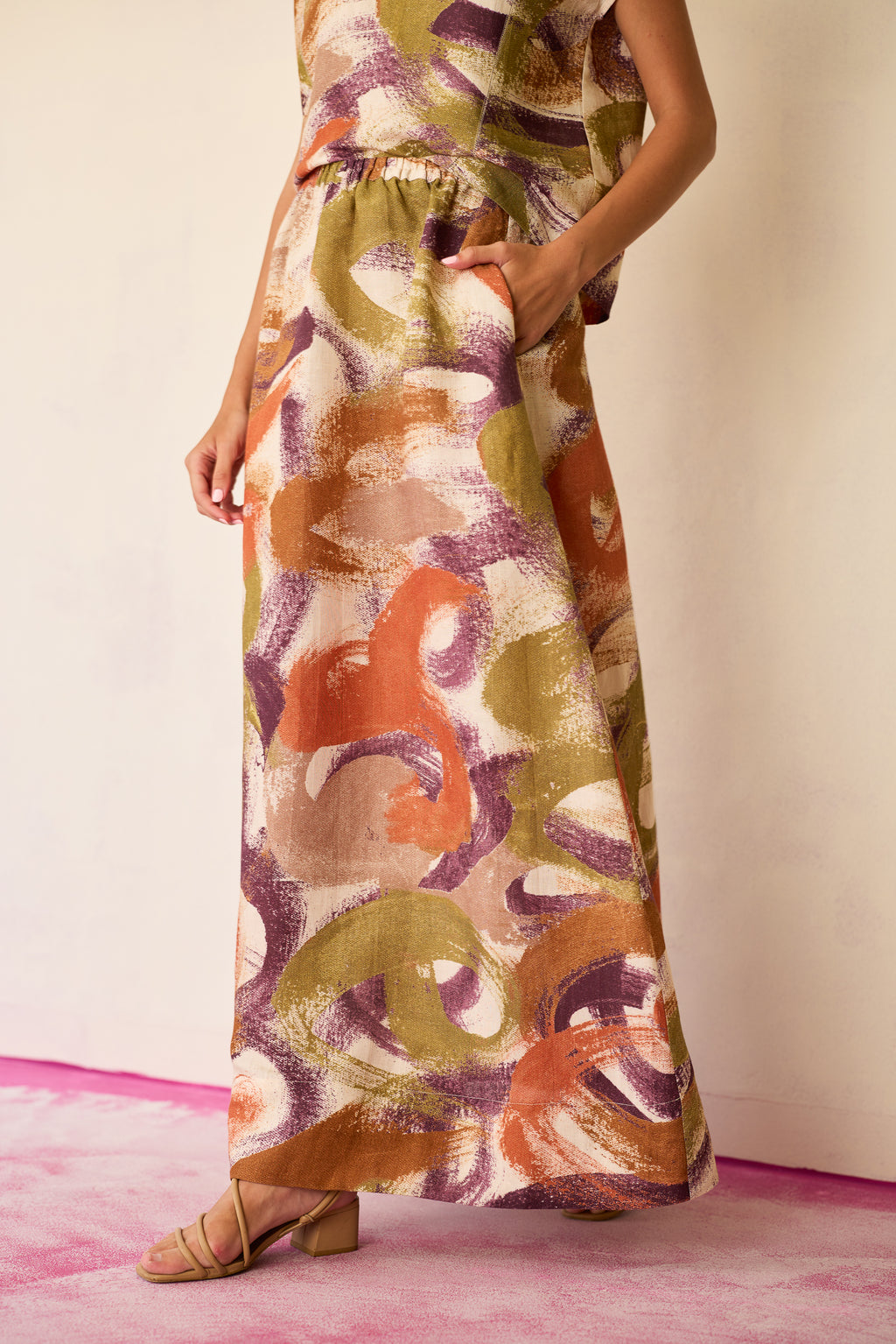 Geometric Brushstroke Co-ord Set