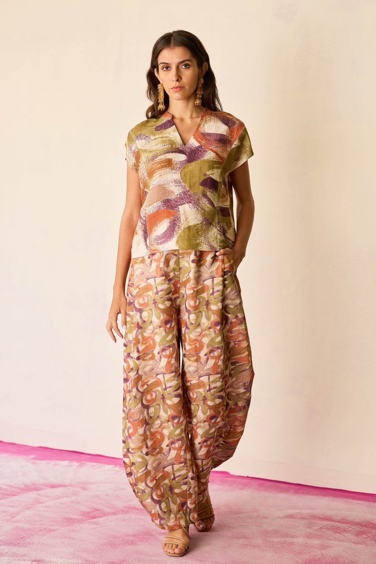 Brushstroke Summer Top