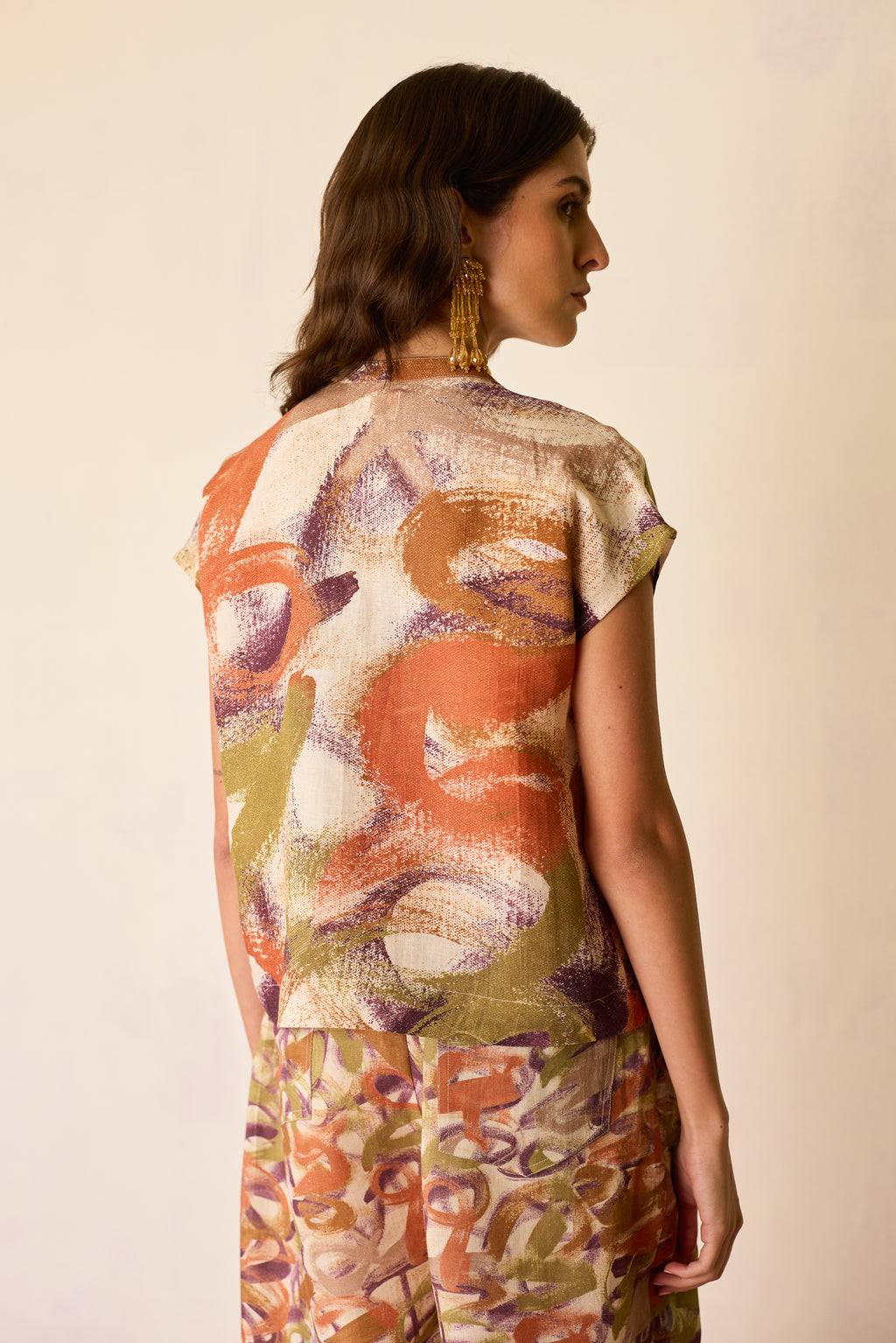 Brushstroke Linen Co-ord Set