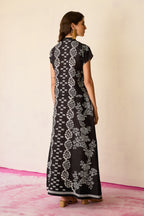 Black Geometric Ikat Co-ord Set