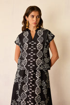 Black Geometric Ikat Co-ord Set