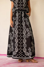 Black Geometric Ikat Co-ord Set