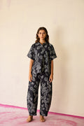 Black Floral Ikat Classic Co-ord Set