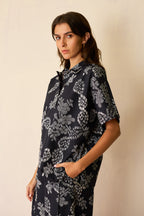 Black Floral Ikat Classic Co-ord Set