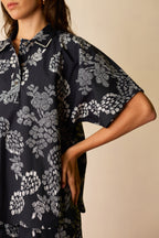 Black Floral Ikat Classic Co-ord Set