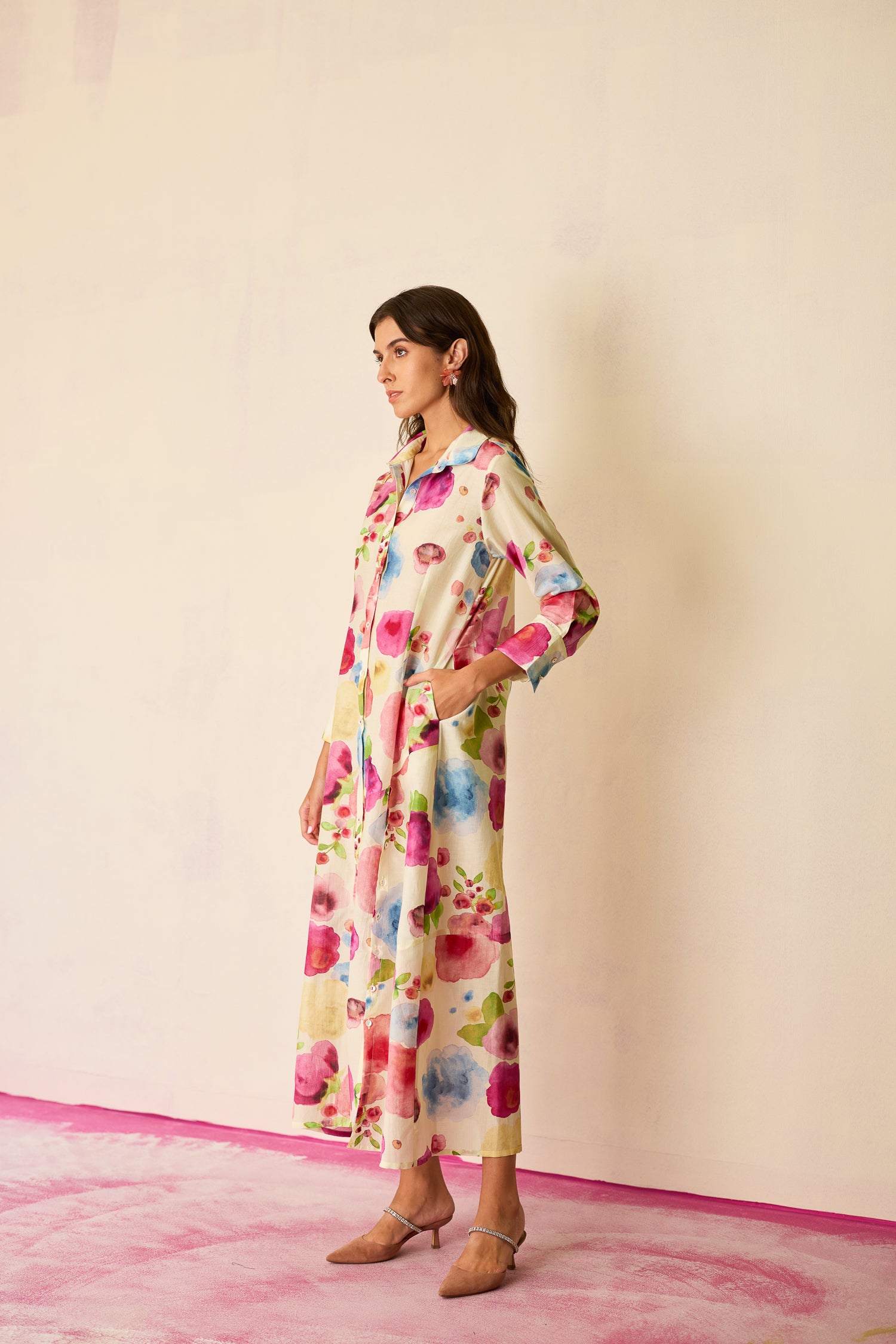 Californian Poppies Shirt Dress