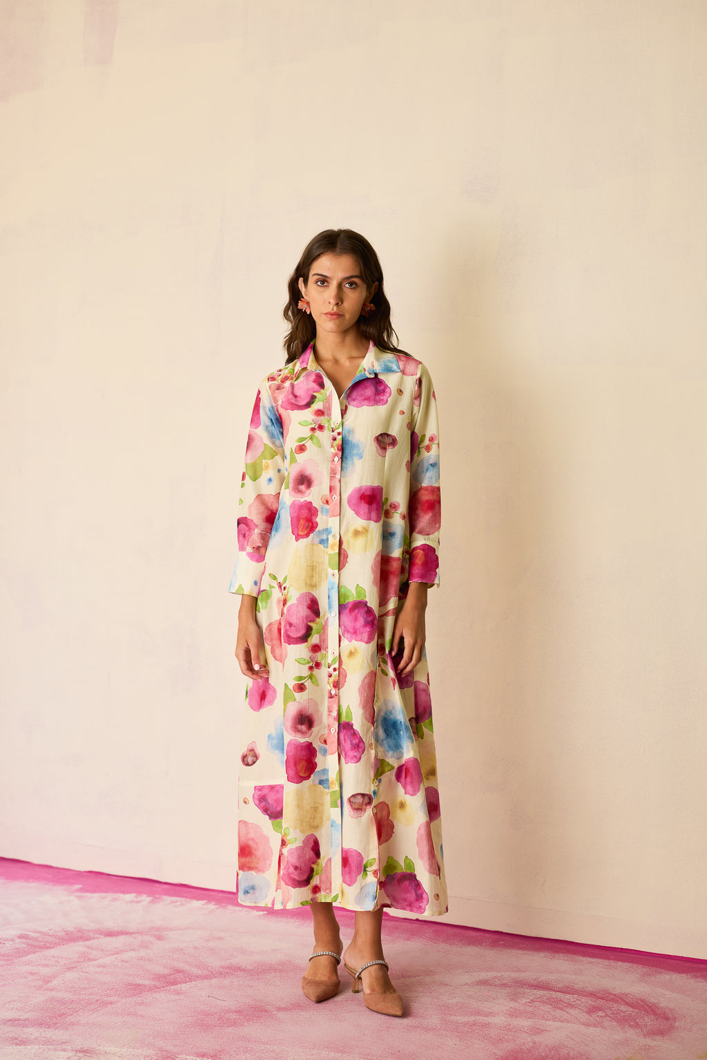 Californian Poppies Shirt Dress