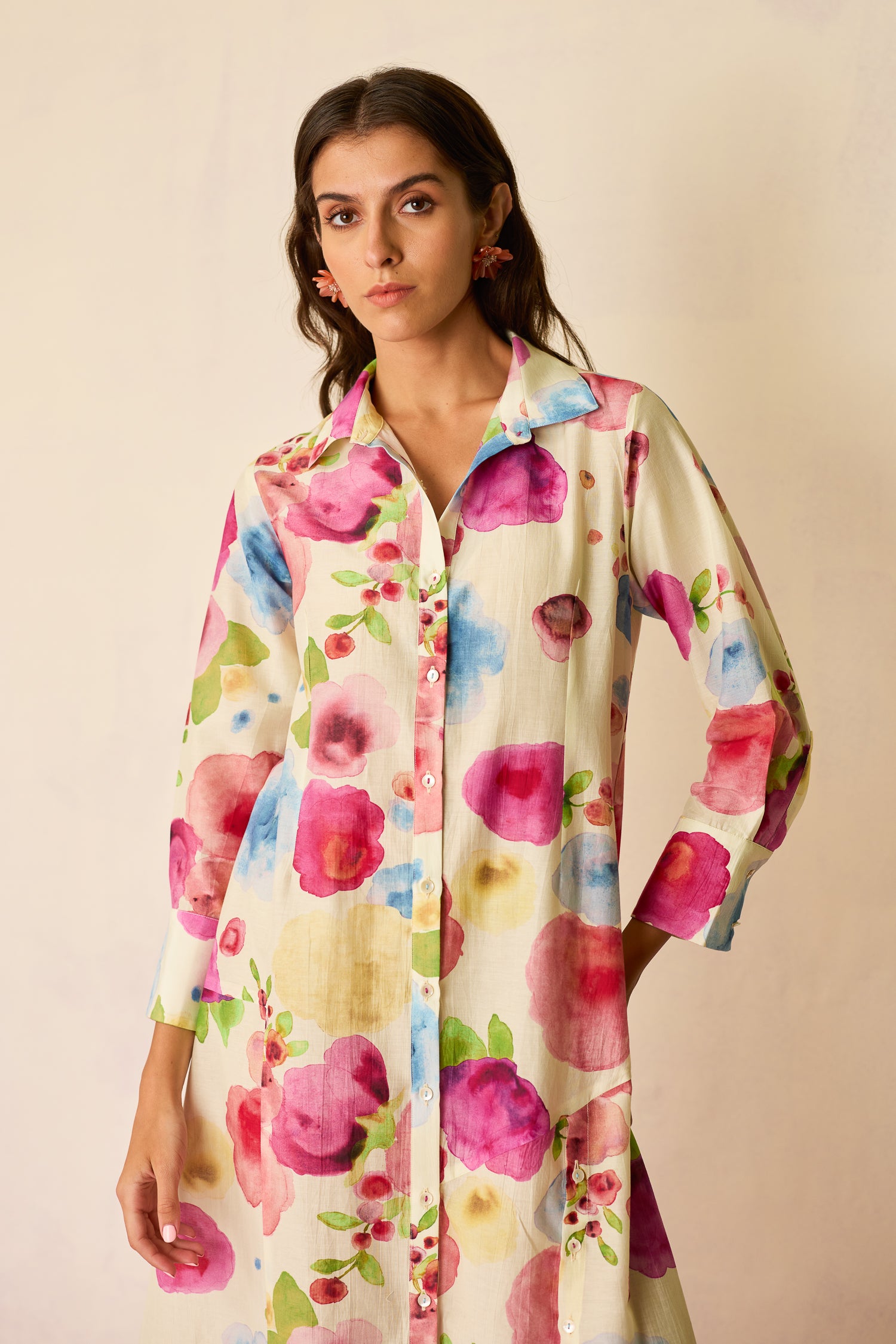 Californian Poppies Shirt Dress