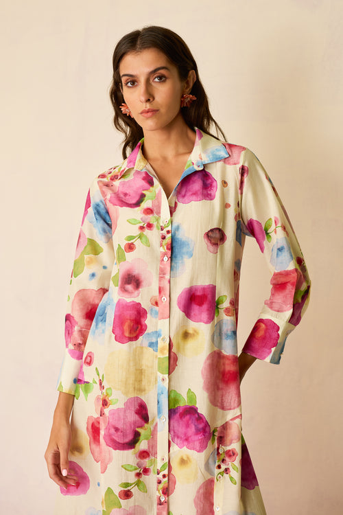 Californian Poppies Shirt Dress