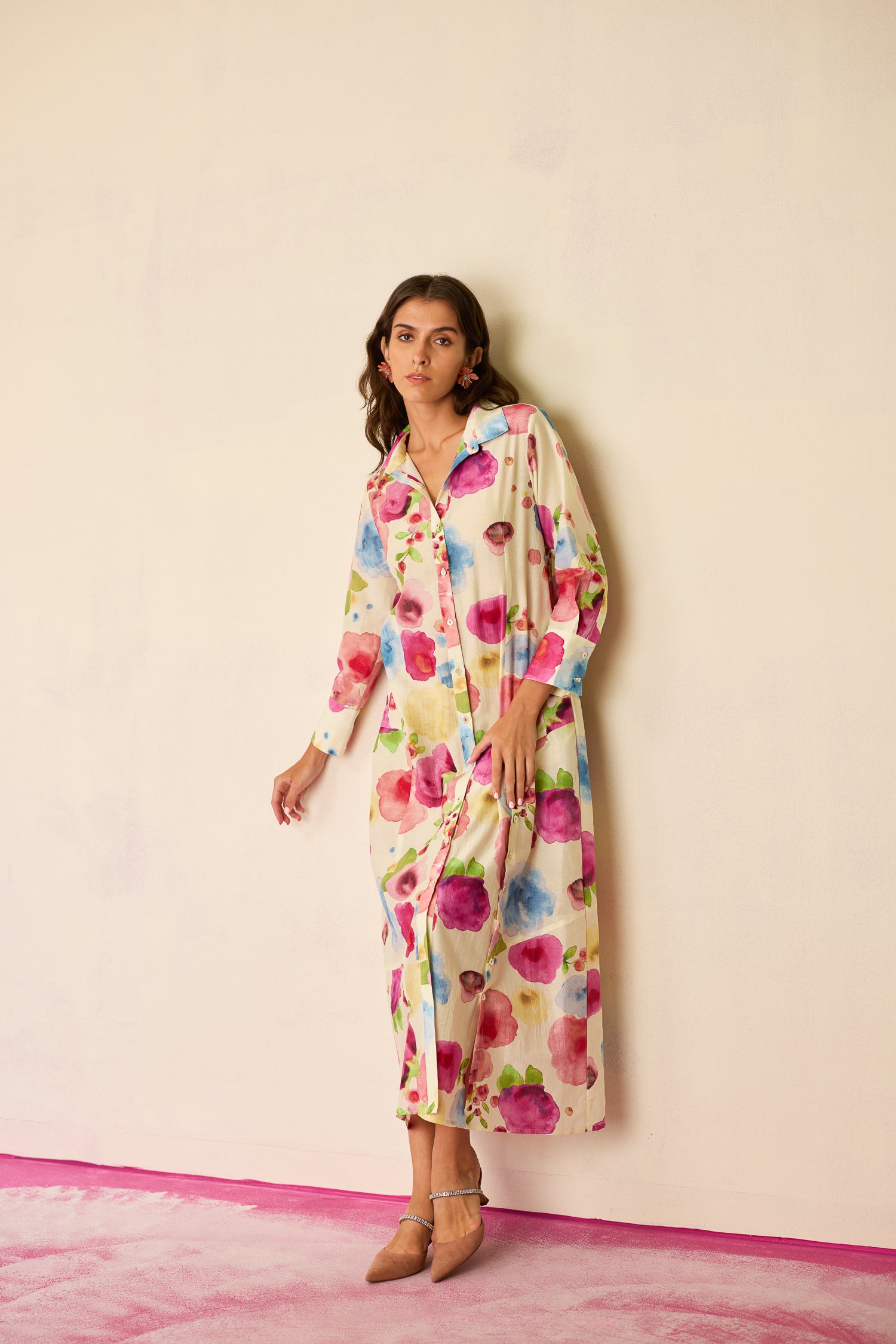 Californian Poppies Shirt Dress