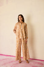 Sand Oversized Ikat Co-ord Set
