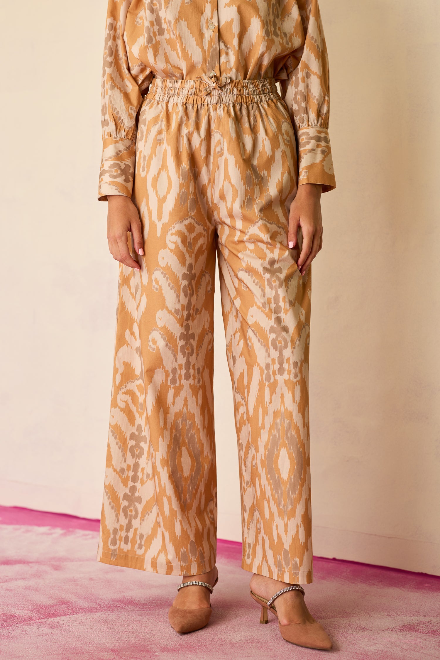 Sand Oversized Ikat Co-ord Set