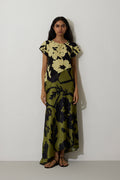 Marigold Two-Tone Dress - Charcoal