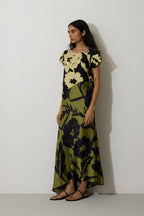 Marigold Two-Tone Dress - Charcoal