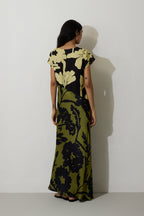 Marigold Two-Tone Dress - Charcoal