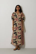 Stripe Marigold Dress - Pink