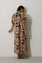 Stripe Marigold Dress - Pink