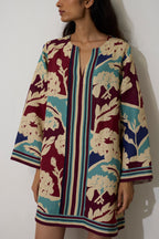 Marigold Stripe Shift Dress - Sky