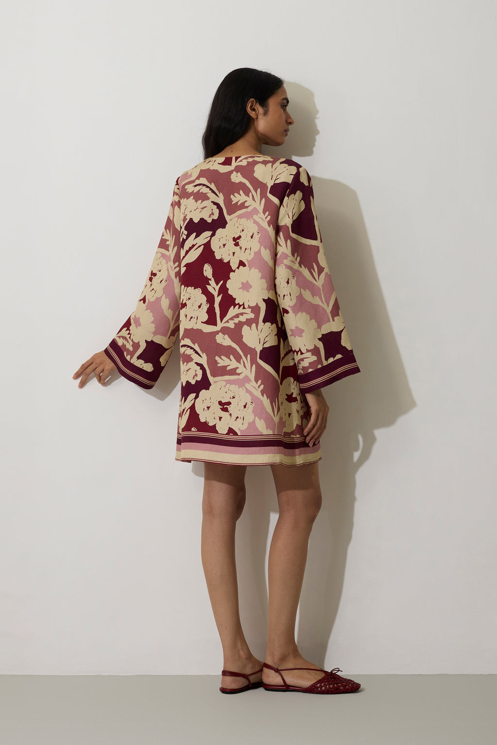 Marigold Stripe Shift Dress - Rose