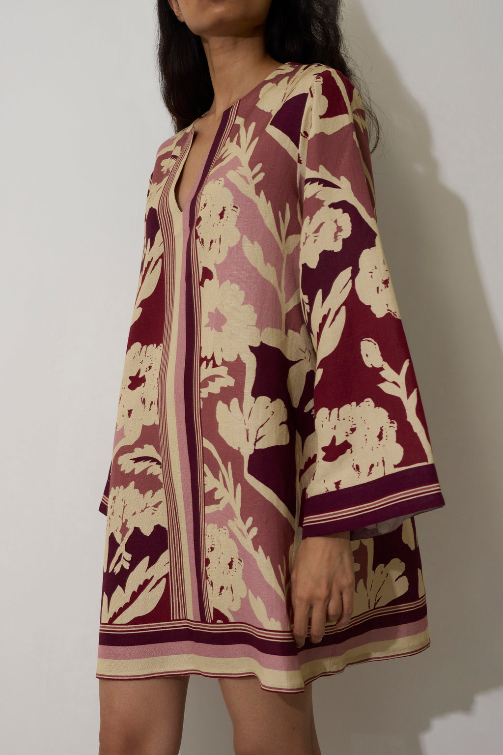 Marigold Stripe Shift Dress - Rose