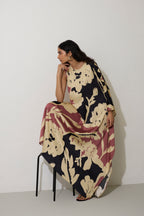 One-Shoulder Marigold Kaftan