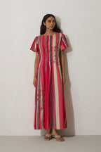 Stripe Panelled Drift Dress