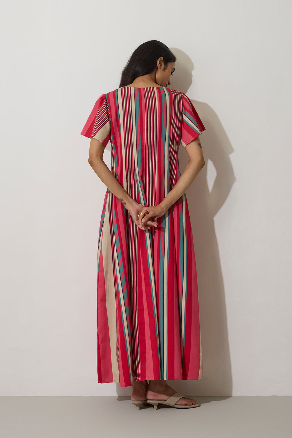 Stripe Panelled Drift Dress